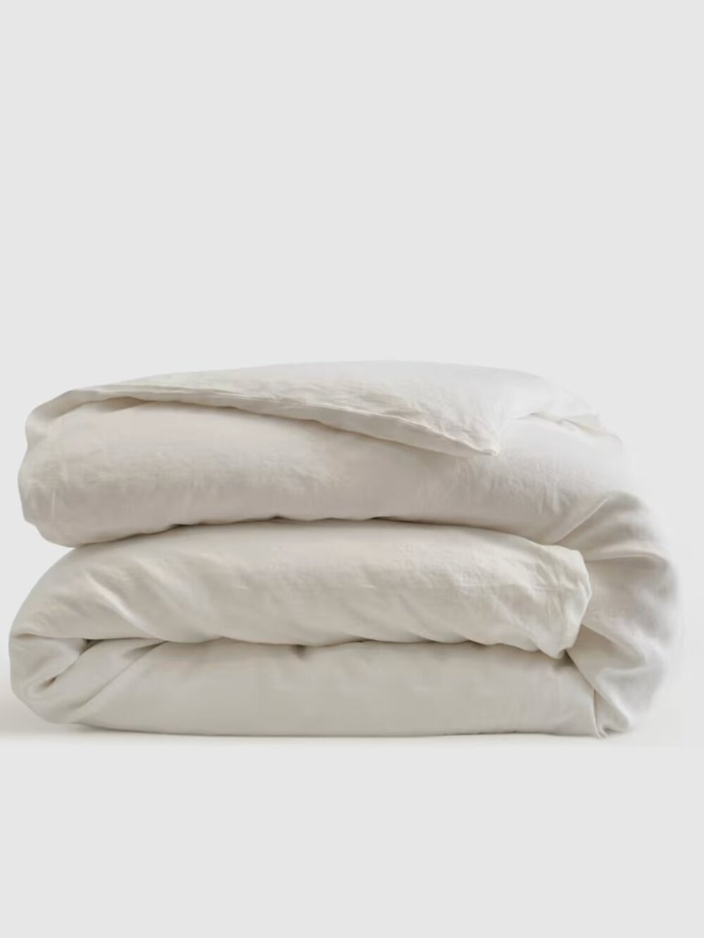 Quince European Linen King California King Duvet Cover $329 RV - White - Picture 2 of 4
